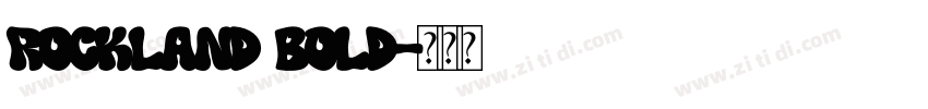 Rockland Bold字体转换